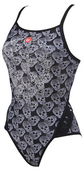 Arena W Crazy Pop Skulls Superfly Back One Piece black-multi 38