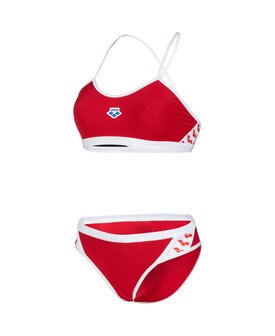 Arena W Icons Bikini Cross Back Solid red-white 36