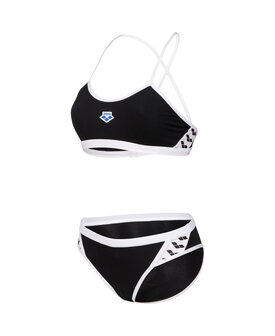 Arena W Icons Bikini Cross Back Solid black-white 32