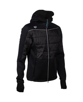 Arena Team Hooded FZ Half-Quilted Jacket black XXXL