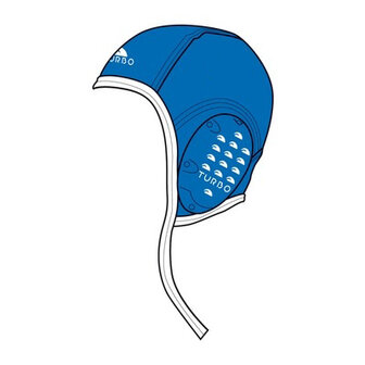 opruiming showmodel (nr.12) Turbo Waterpolo Cap (size m/l) Professional blauw  