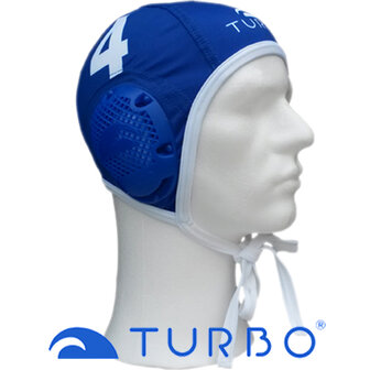 opruiming showmodel (nr.12) Turbo Waterpolo Cap (size m/l) Professional blauw  