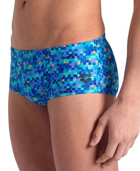 Arena M Pooltiles Swim Low Waist Short blue multi 70