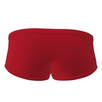 Arena M Team Swim Low Waist Short Solid red-white 90