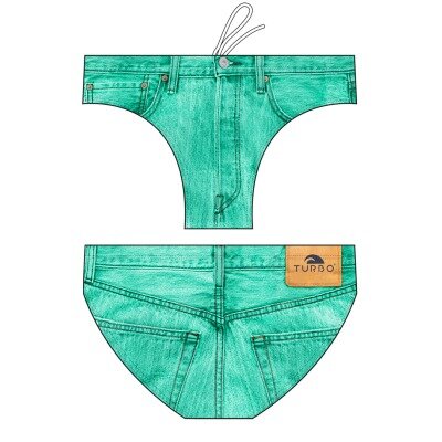 Special Made Turbo Waterpolo broek Jeans green