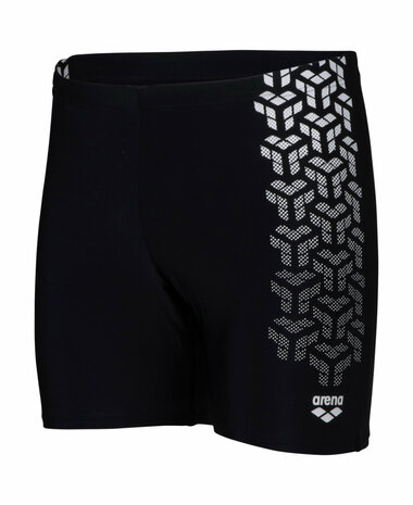 opruiming showmodel Arena (SIZE 2XL)  M Kikko V Swim Mid Jammer Graphic-black-white FR95/D7/2XL