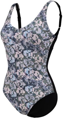 Arena W Bodylift Chiara Wing Back C Cup black-turquoise 44