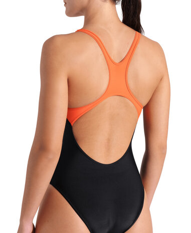 Arena W Wake Swimsuit Swim Pro Back black-calypso coral 48